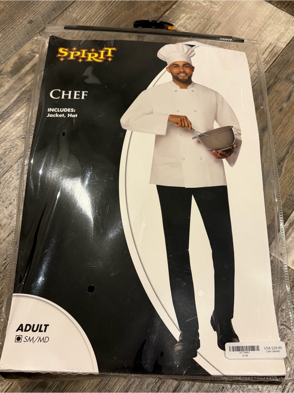 Spirit Adult Chef Costume size small/medium